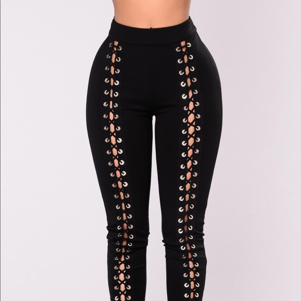 Lace Up Pants